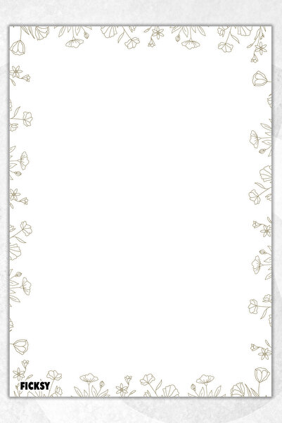 Ficksy دفتر ملاحظات A5 بدون خطوط - 50 ورقة - مذكرة - دفتر ملاحظات - ورق ملاحظات