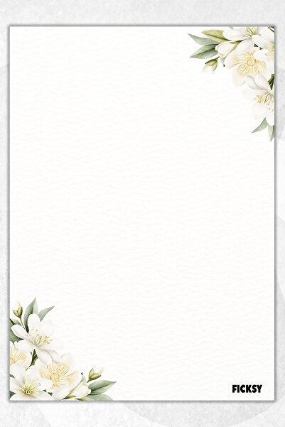 Ficksy دفتر ملاحظات A5 بدون خطوط - 50 ورقة - مذكرة - دفتر ملاحظات - ورق ملاحظات