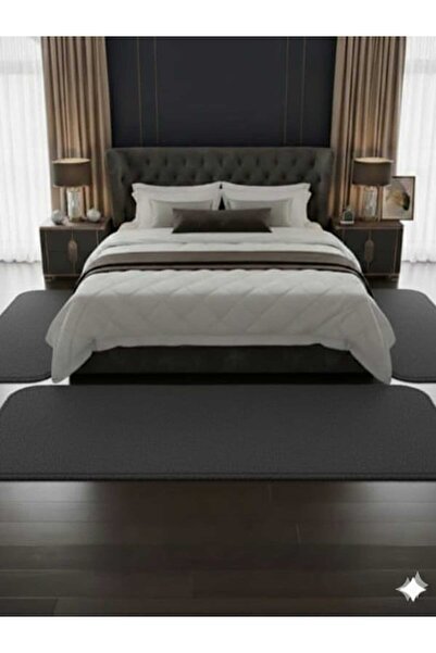 ALTUN CARPET Set modern de 3 covoare de pluș Taman, cu margini plate, antider...
