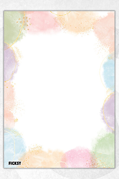 Ficksy دفتر ملاحظات A5 بدون خطوط - 50 ورقة - مذكرة - دفتر ملاحظات - ورق ملاحظات