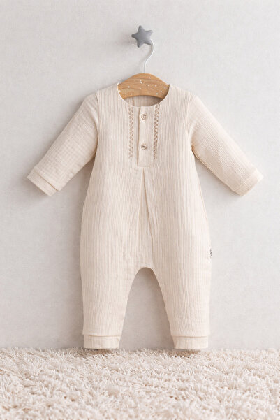 Tongs Baby %100 PAMUK- DÜĞMELİ-YAKA KENARI DİKEY NAKIŞLI- YÜKSEK KALİTELİ ÜRE...