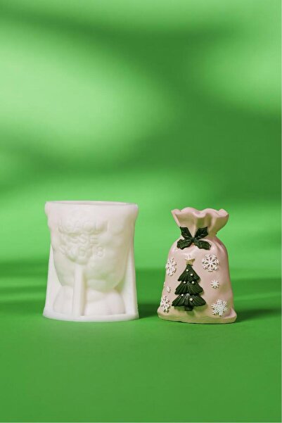 rufus concept Ağaçlı Kese Silikon Mum Kalıbı