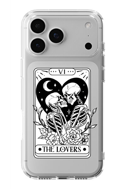 moonset Iphone 17 Pro Max Uyumlu Baskılı Yumuşak Silikon Şeffaf Telefon Kılıfı