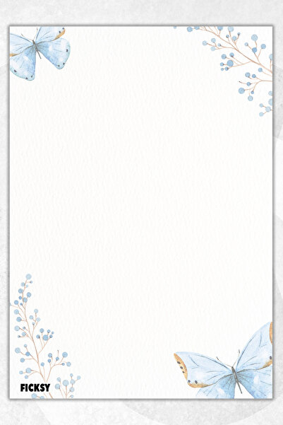 Ficksy دفتر ملاحظات A5 بدون خطوط - 50 ورقة - مذكرة - دفتر ملاحظات - ورق ملاحظات