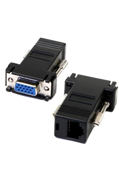 OEM VGA female to VGA female adapter set via RJ45 cable 2pcs maximum 20m