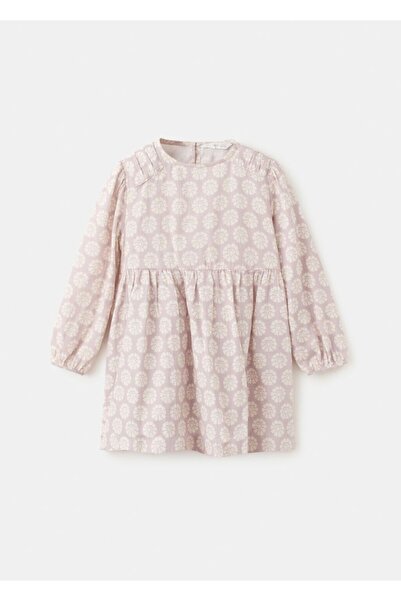 MANGO Baby Kısa çiçek desenli elbise