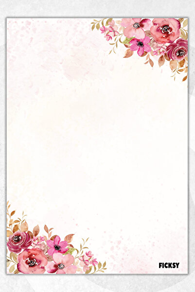 Ficksy دفتر ملاحظات A5 بدون خطوط - 50 ورقة - مذكرة - دفتر ملاحظات - ورق ملاحظات