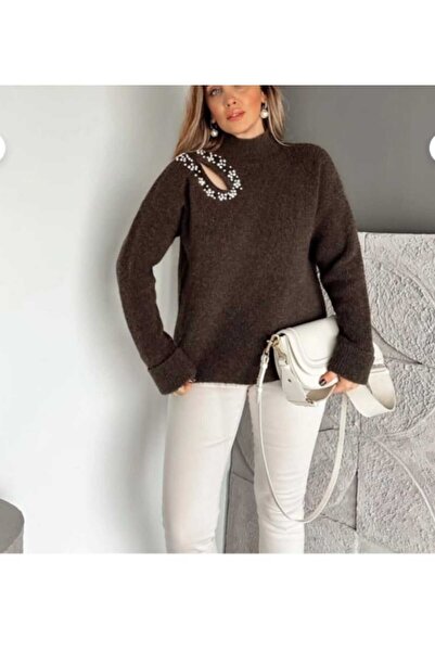 KAREN Damla Taş Detaylı Triko Kazak