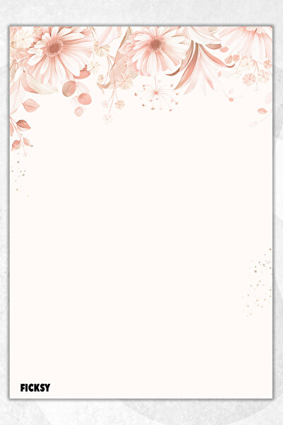 Ficksy دفتر ملاحظات A5 بدون خطوط - 50 ورقة - مذكرة - دفتر ملاحظات - ورق ملاحظات