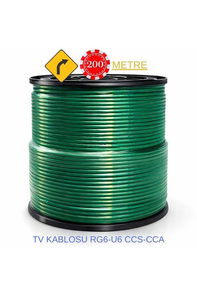 KONDEL AYDINLATMA 200 METRE RG6-U6 TV Kablosu – Yüksek Kaliteli Anten & Uydu ...
