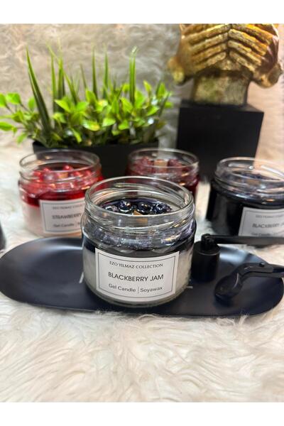 Ezoyılmazcollection Mum Jel Mum Böğürtlen Reçeli Jel Mum Böğürtlen Kokulu mum