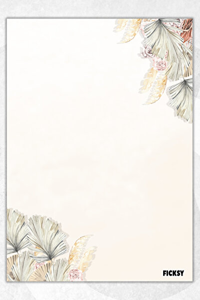 Ficksy دفتر ملاحظات A5 بدون خطوط - 50 ورقة - مذكرة - دفتر ملاحظات - ورق ملاحظات