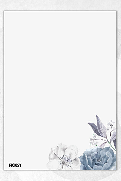 Ficksy دفتر ملاحظات A5 بدون خطوط - 50 ورقة - مذكرة - دفتر ملاحظات - ورق ملاحظات