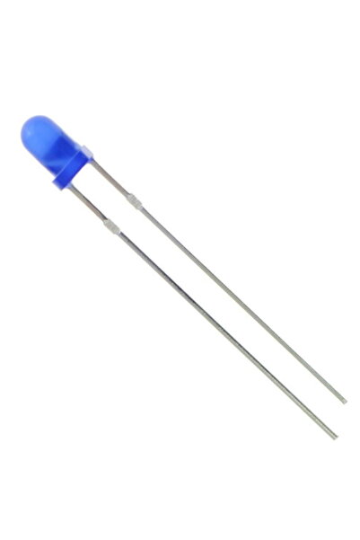 OEM LED 3mm blue 3.0V-3.2V 20mA 455-465 MCD 500-700