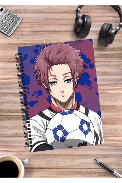 mertfigur Blue Lock Itoshi Sae Spiral Notebook A5 (50 Sheets)