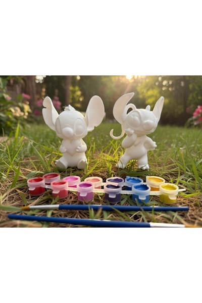 THE POOR brothers Stitch angel boyama seti sevgililer günü hediyesi küçük fig...