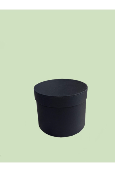 NİLAS Hediyelik Silindir Kutu- Siyah- Küçük