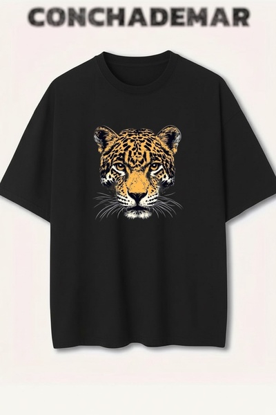 Vordevia Tiger Printed Premium Oversize Cotton T-Shirt