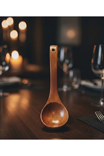 Alkanev Wooden Bamboo Spoon Ladle