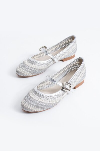 Moda Pie Eșarfă tricotată colorată Yamas pentru femei, argintiu