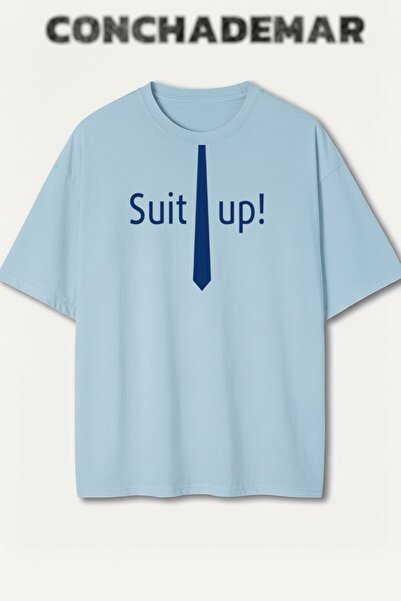 Vordevia Suit up Barney Printed Premium Oversize Cotton T-Shirt