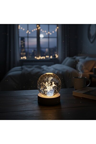 ÜçKol Ticaret Kedi Motifli Cam Küre