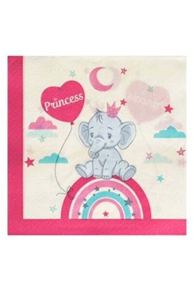 OEM Elephant Rainbow Princess 2-Ply Napkins 33 x 33 cm - 12 pcs