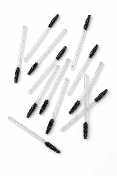 Glamura Lashes Disposable Silicone Mascara Brushes with Crystal Clear Handle