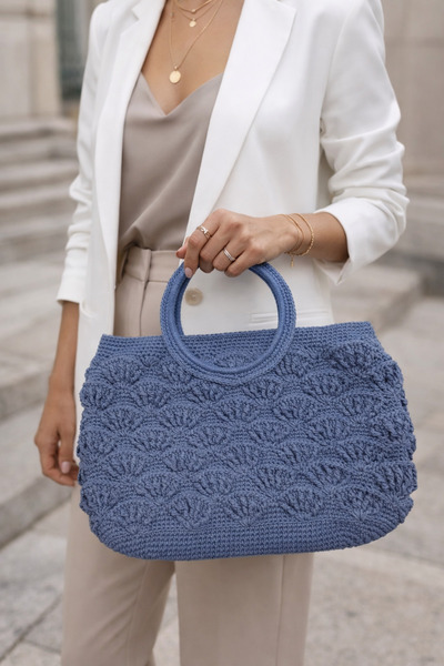 ÇAĞ MODA AKSESUAR Handmade knitted bag