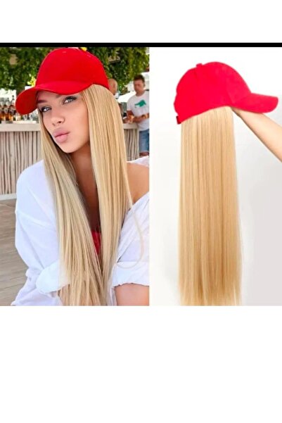 Handmade Kırmızı şapka modelli sentetik ısıya dayanıklı saç