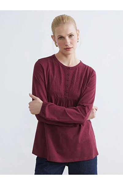 LC Waikiki Crew Neck Embroidered Blouse (S6)