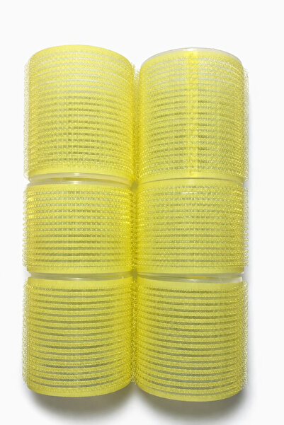 OEM Bigudiuri autoadezive pentru păr (Velcro), set 6 bucăți, galbene