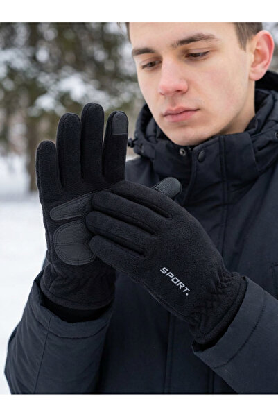 PIECE SIGNATURE Touchscreen, Thick Fleece, Luxury Sports Gloves (for Men)