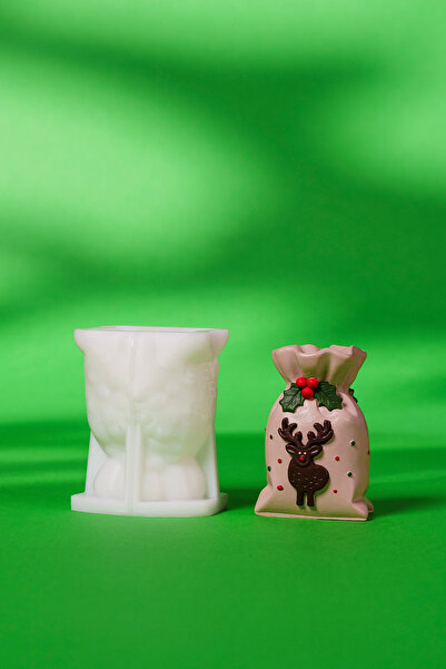 rufus concept Geyikli Kese Silikon Mum Kalıbı