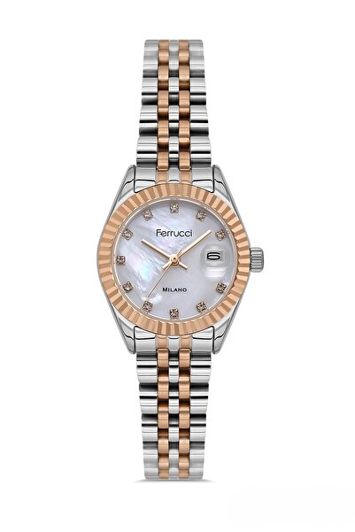 Ferrucci Mini Case Women's Wristwatch with Calendar