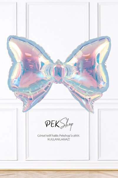PEKSHOP Hologram Fiyonk Folyo Balon