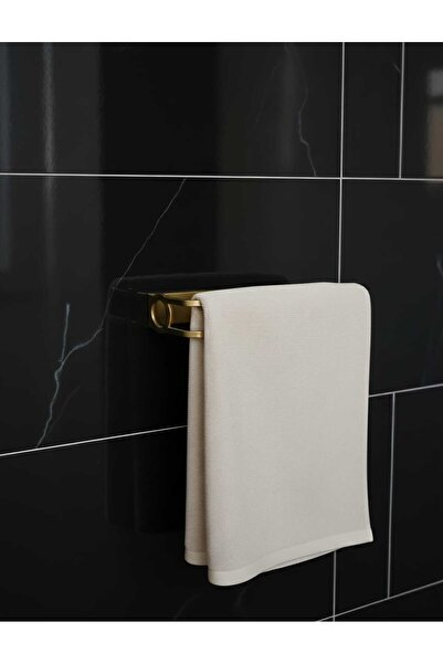 edil tasarim Metal Altın Renk Havlu Askısı,Yapışkanlı,Montaj/Vidalama Gerekti...
