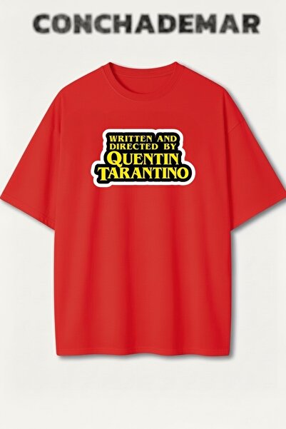 Vordevia Βαμβακερό μπλουζάκι υψηλής ποιότητας με στάμπα Quentin Tarantino