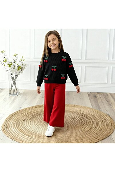 Bisahane بدلة كرزية للبنات