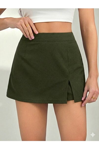SLAW REZZ Slit Skirt Shorts Skirt
