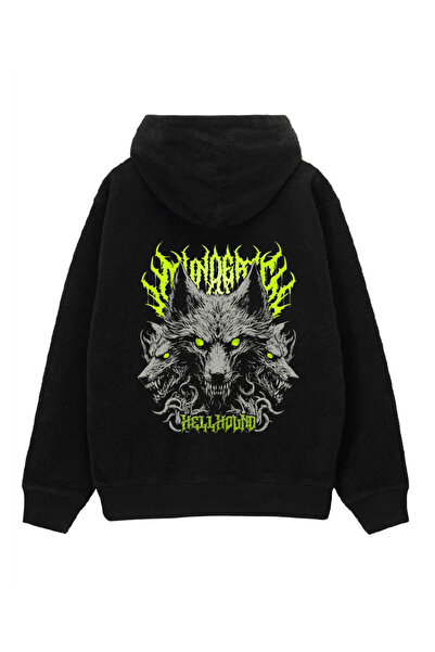 ELFERA HELLHOUND baskılı sweatshirth