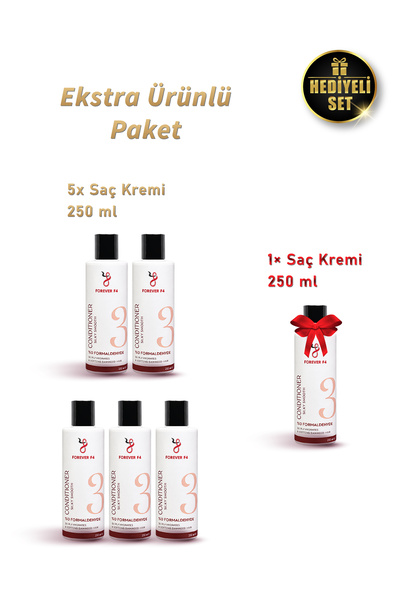 Forever f4 Saç Kremi Avantaj Paketi – 5 + 1 Hediye (250 ml)