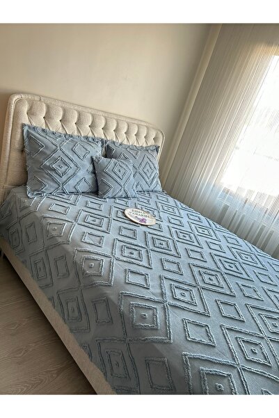 EsimaTasarım Çift Kişilik Yatak Örtüsü %100 Pamuklu
