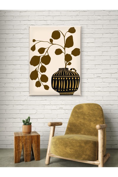 ESLEM Antik Vazo Çiçekli Kanvas Tablo | Özel Tasarım | Dekorasyon Ürünleri