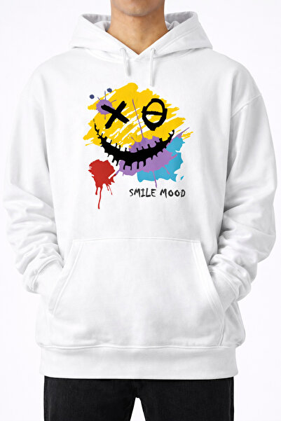 Infire clothing سويت شيرت بقلنسوة مطبوع عليه 100% قطن مقاس كبير للجنسين