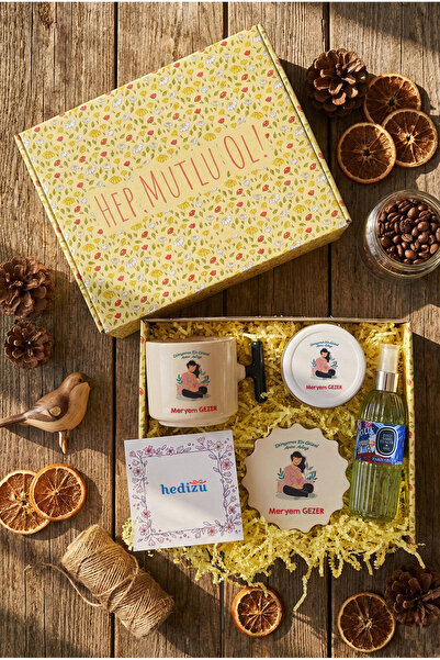 Hedizu Hamile Anne Adayı Hediye Kutusu Yeşil - S031 - Anneler Günü Hediyesi O...