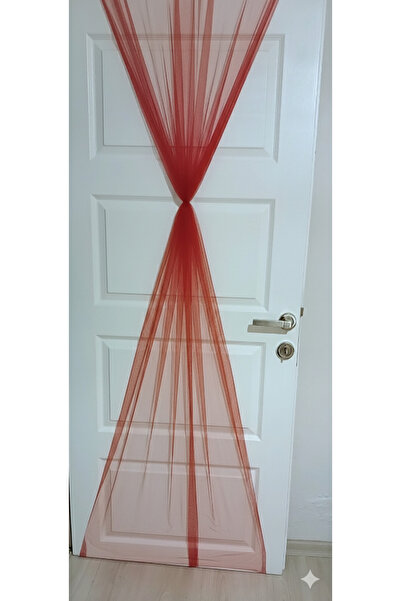 Mutlu Başlangıçlar Arkası Lastikli Pratik Kapı Süsleme Tülü