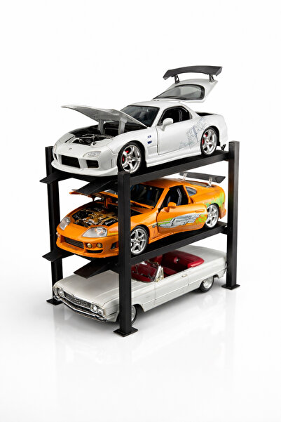 Jada 1/24 Ölçek Diecast Araç Standı – 2 Katlı Otopark Lift Modeli