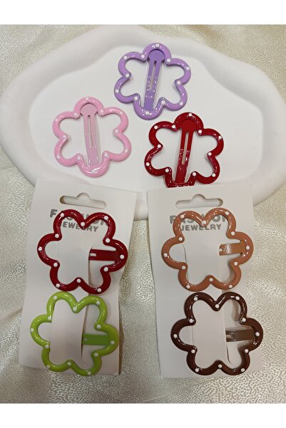 ELAS HOME Σετ 2 τεμαχίων XL Μεγάλη Πόρπη με Λουλούδια και Κουμπώματα