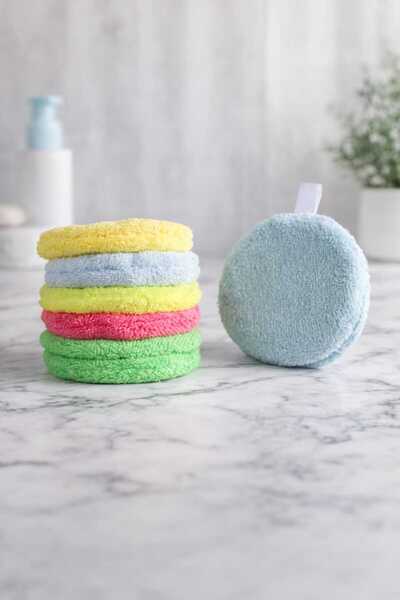 Beta 5 قطع من مناديل إزالة المكياج المصنوعة من القطن الطبيعي القابلة للغسل